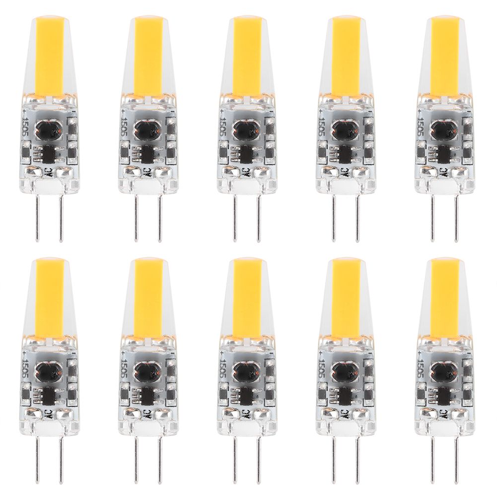 10Pcs Household Mini G4 Silicone LED Light Bulb 1.5W AC12V for Car Cabinet view 2