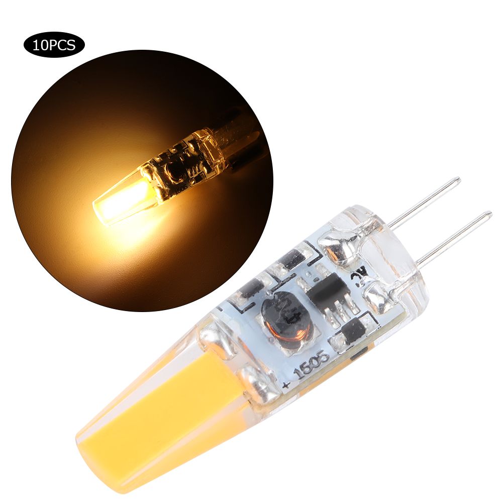 10Pcs Household Mini G4 Silicone LED Light Bulb 1.5W AC12V for Car Cabinet view 3