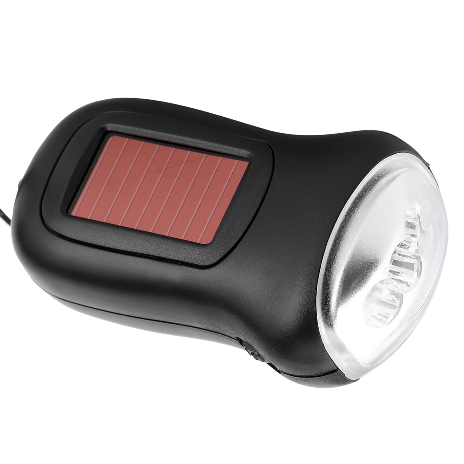 Hand Crank Solar Powered Rechargeable Flashlight LED Emergency Dynamo Torch view 10