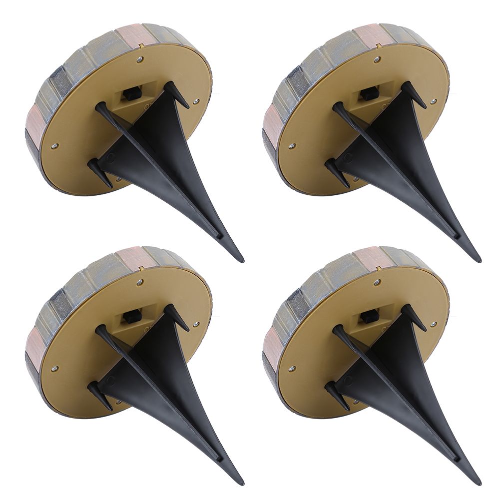 12LED Solar Lawn Light Waterproof Ground Spike Buried Lamp for Garden Pathway
