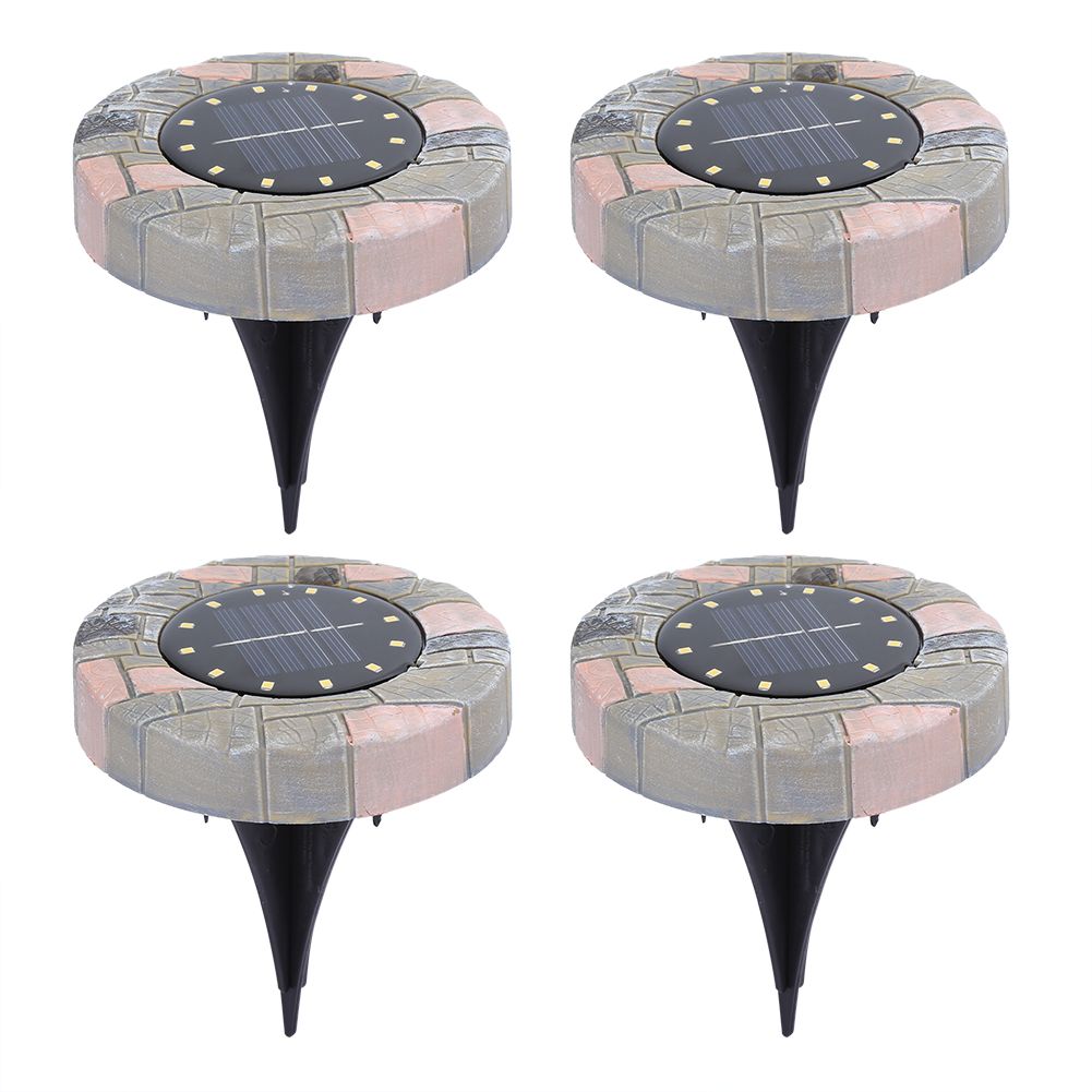 12LED Solar Lawn Light Waterproof Ground Spike Buried Lamp for Garden Pathway view 2
