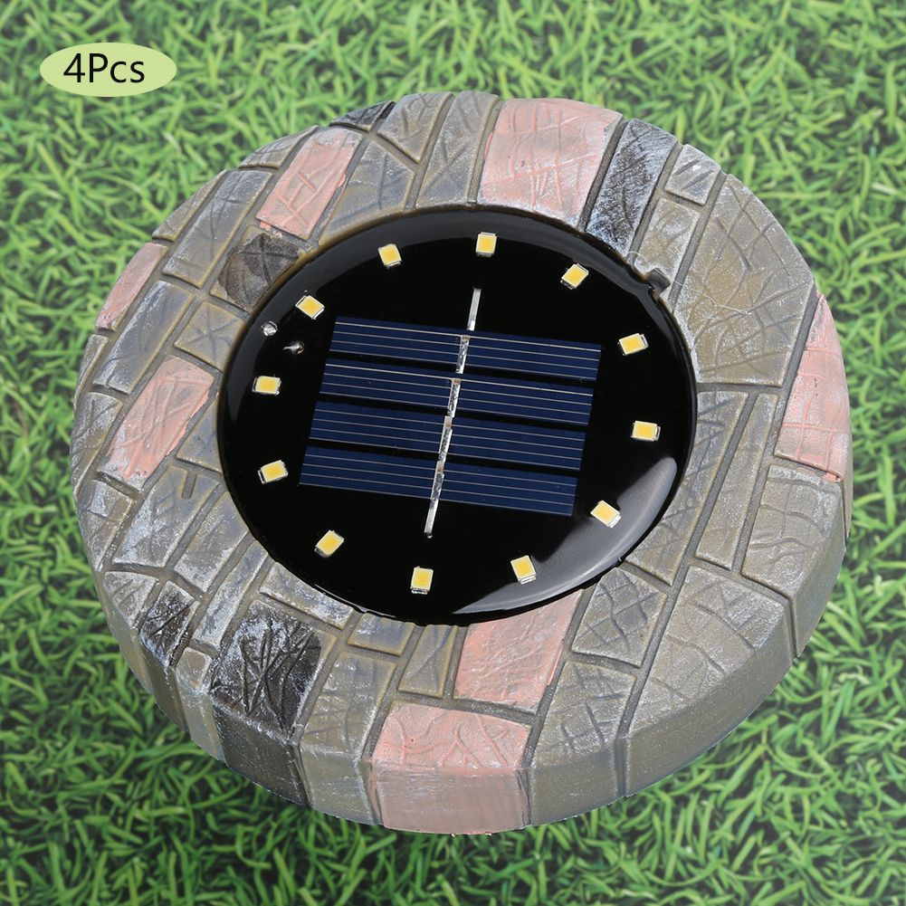 12LED Solar Lawn Light Waterproof Ground Spike Buried Lamp for Garden Pathway view 6