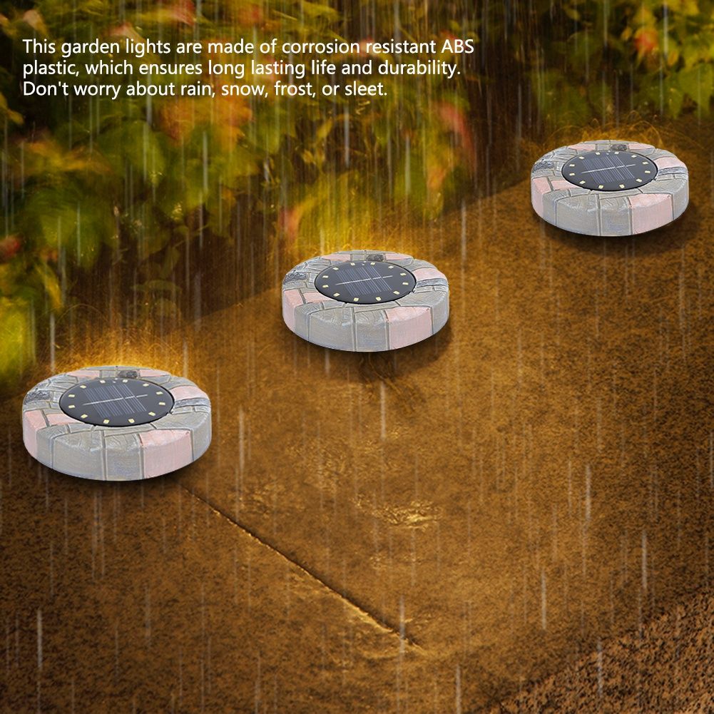12LED Solar Lawn Light Waterproof Ground Spike Buried Lamp for Garden Pathway view 12