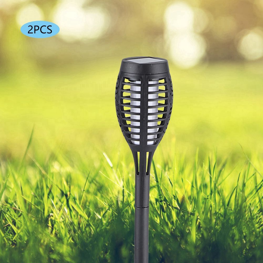Outdoor LED Solar Flame Lamp Waterproof Torch Light for Garden Yard Lawn view 4