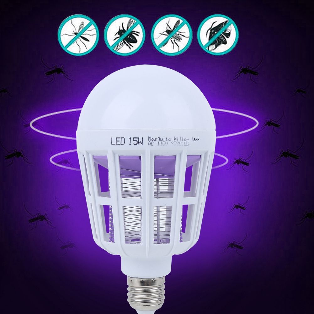 2‑In‑1 Household LED Mosquito Killer E27 Light Bulb for Kitchen Supermarket view 3