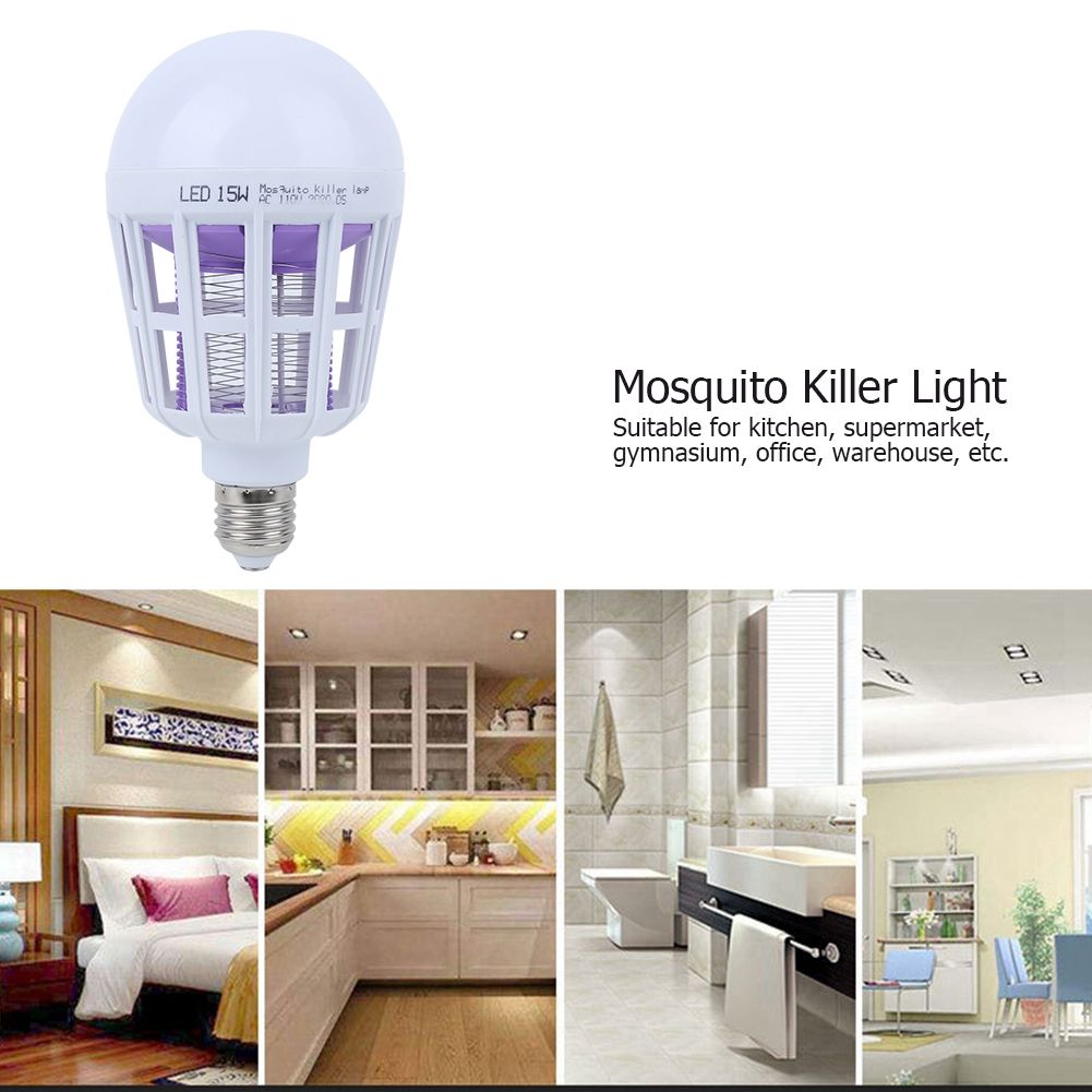 2‑In‑1 Household LED Mosquito Killer E27 Light Bulb for Kitchen Supermarket view 11