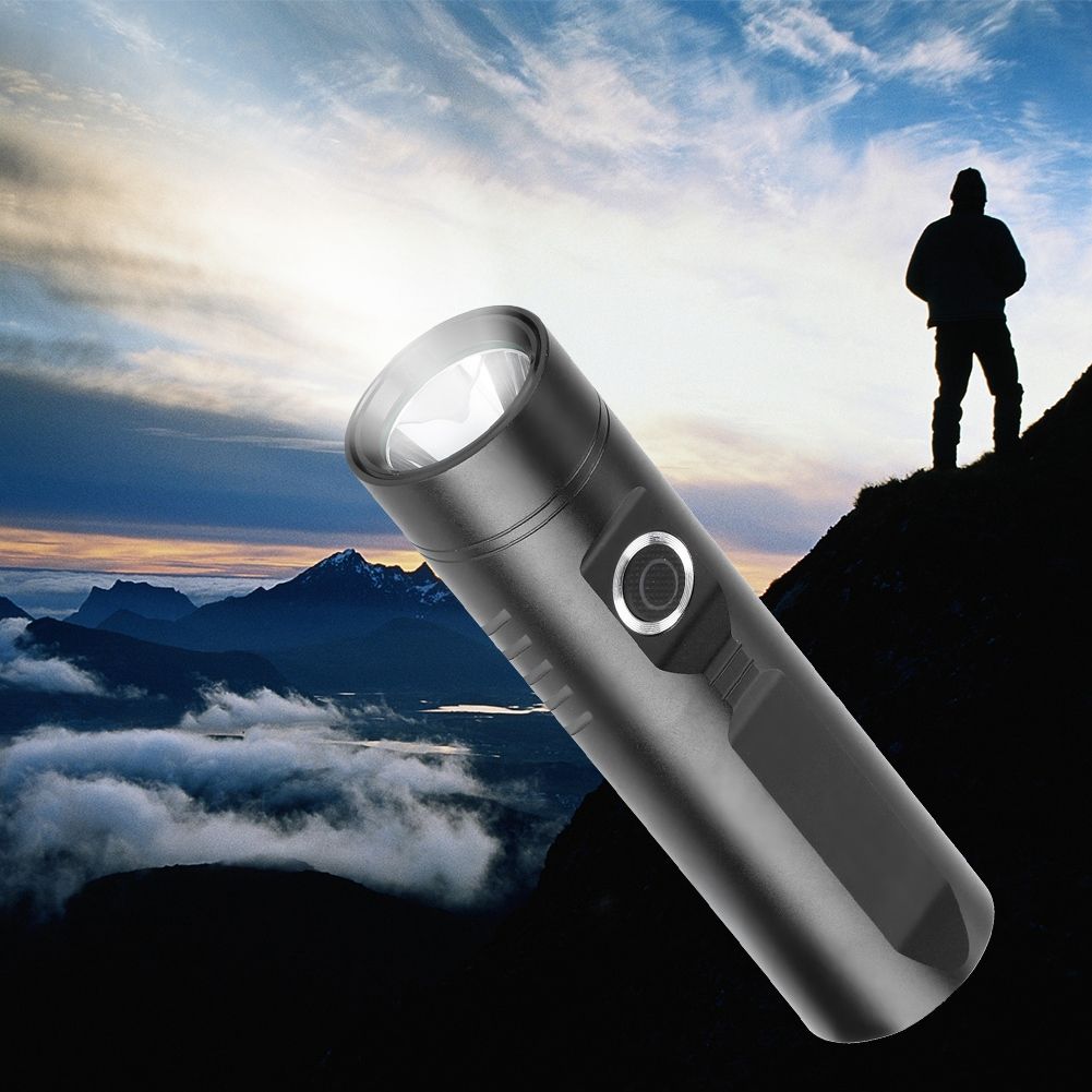 LED Mini Flashlight Waterproof Camping Light Strong Light Torch USB view 3