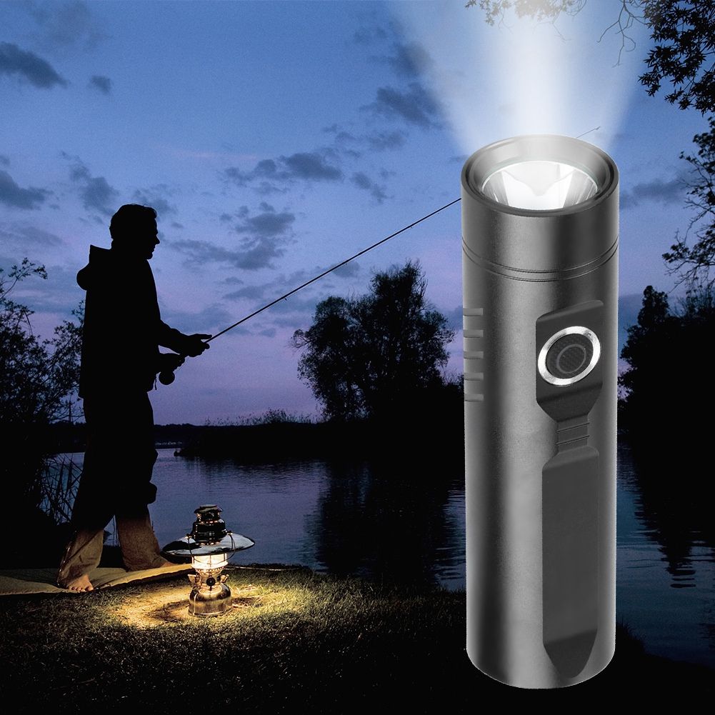 LED Mini Flashlight Waterproof Camping Light Strong Light Torch USB view 4