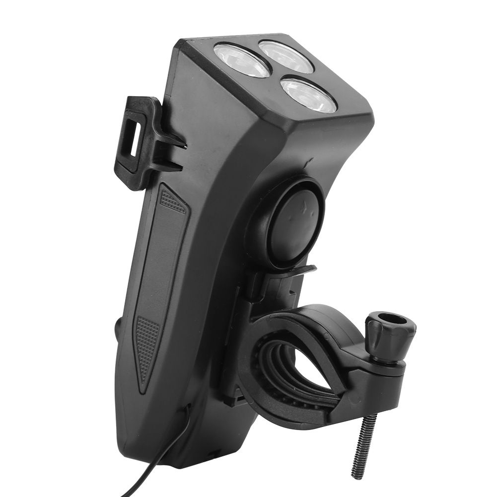 Multifunctional USB Rechargeable Bicycle Light Headlight Horn Light Charging view 3