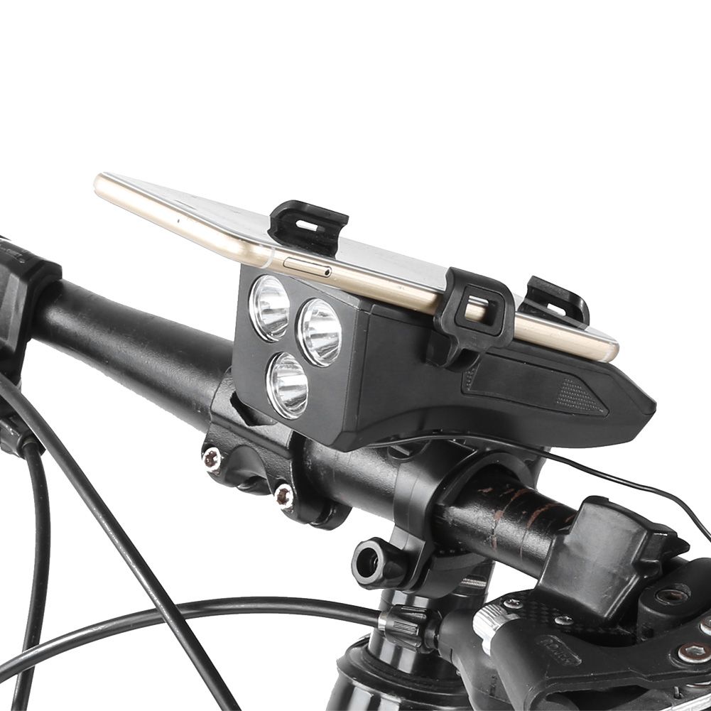 Multifunctional USB Rechargeable Bicycle Light Headlight Horn Light Charging view 7