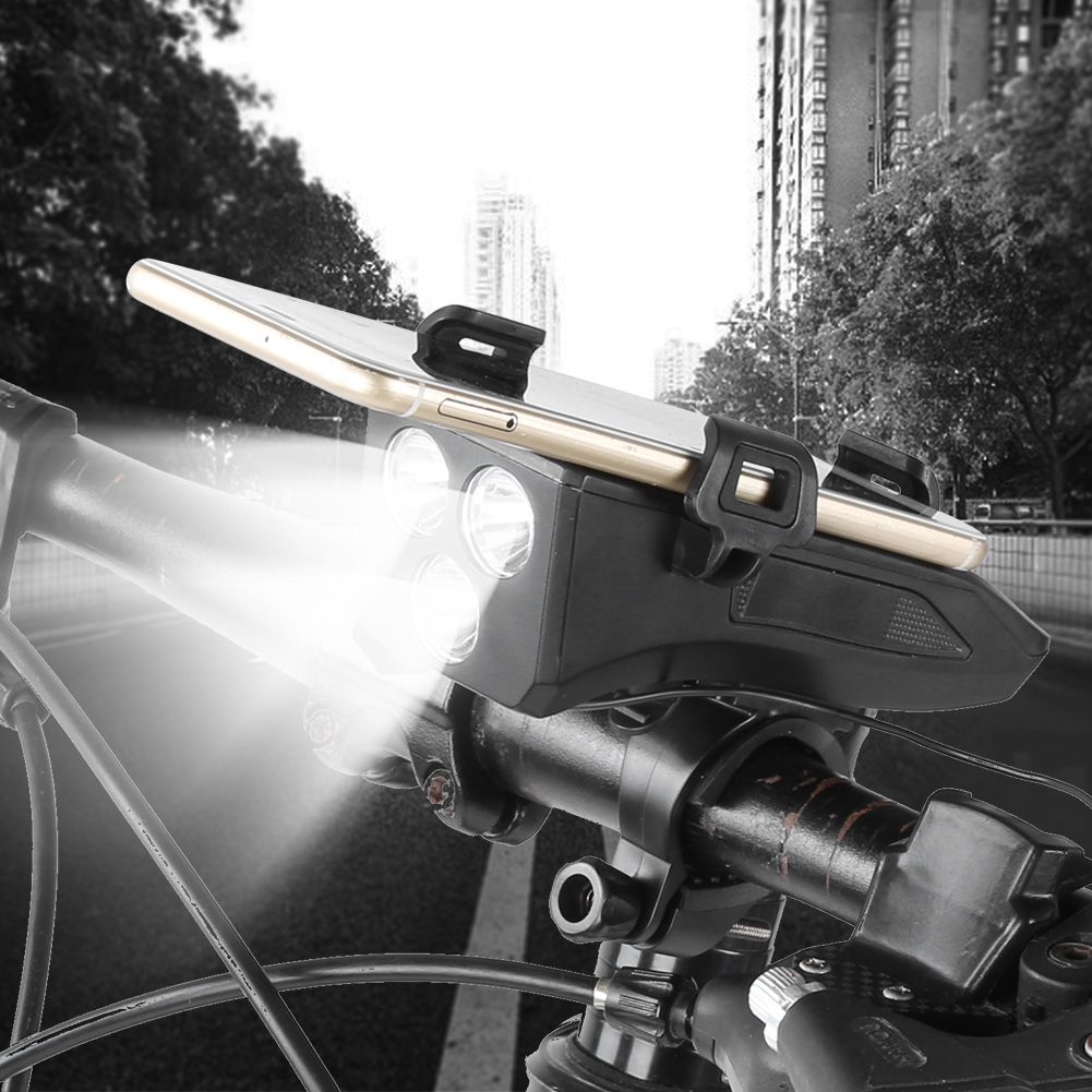 Multifunctional USB Rechargeable Bicycle Light Headlight Horn Light Charging view 10