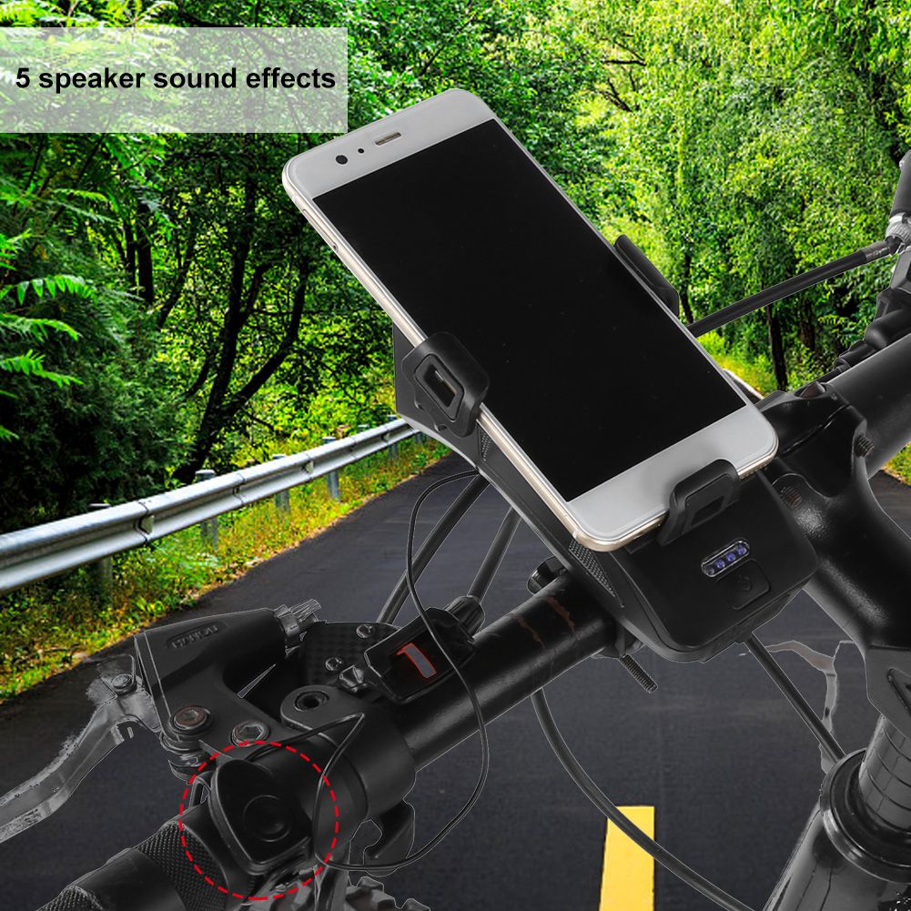 Multifunctional USB Rechargeable Bicycle Light Headlight Horn Light Charging view 11