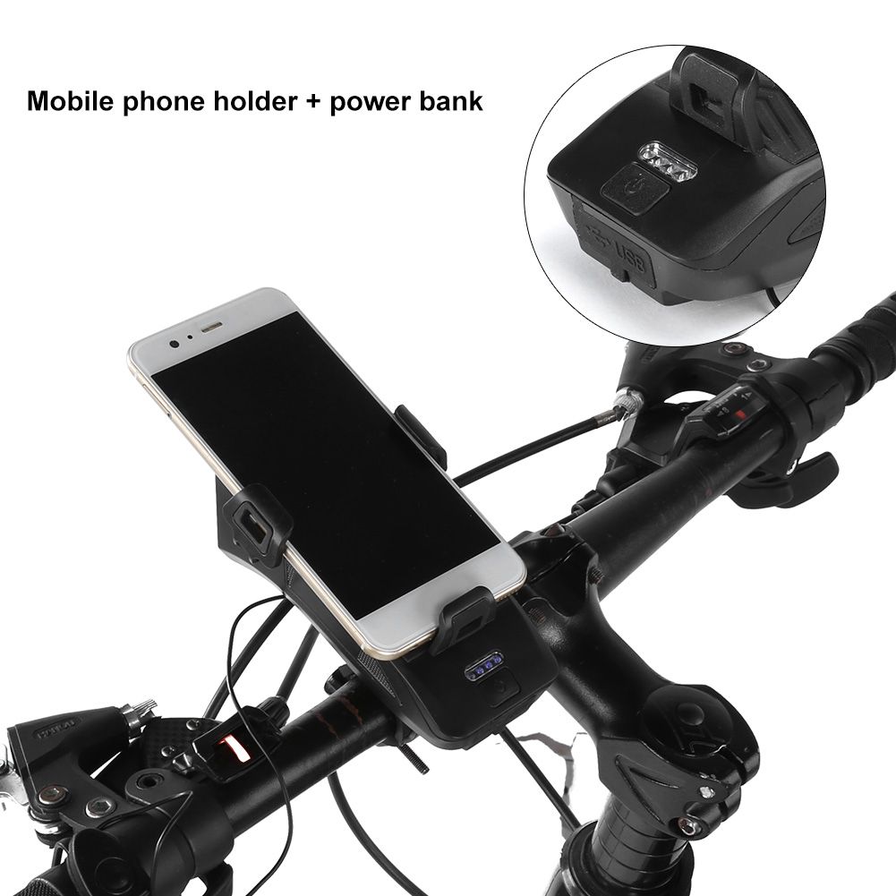 Multifunctional USB Rechargeable Bicycle Light Headlight Horn Light Charging view 12