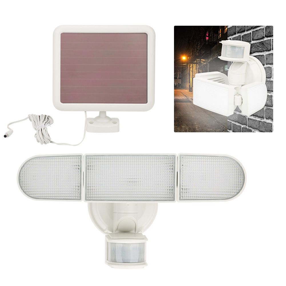 3‑Head Solar Motion Sensor Light Intelligent Wall Light Courtyard Sensor Lamps view 10