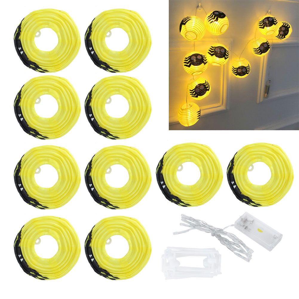 1.2M 10LED Lantern Shaped String Lights Halloween Lights Outdoor Indoor Garden view 9