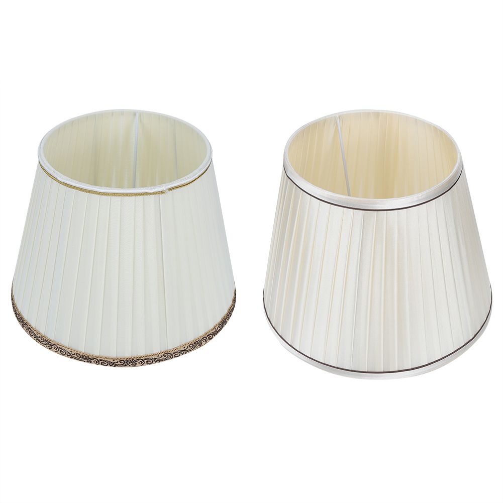 2Pcs Modern Table Light Lamp Cover Fabric Lampshade Accessory for Living Room view 2