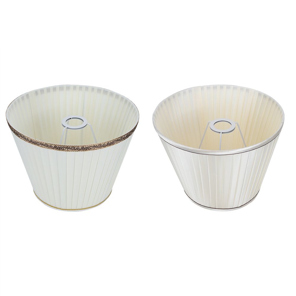 2Pcs Modern Table Light Lamp Cover Fabric Lampshade Accessory for Living Room view 3