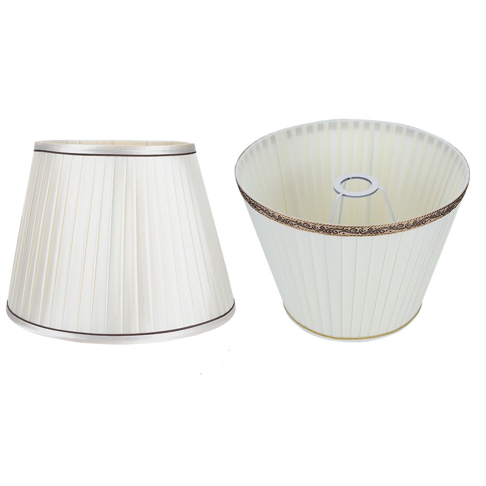 2Pcs Modern Table Light Lamp Cover Fabric Lampshade Accessory for Living Room view 4