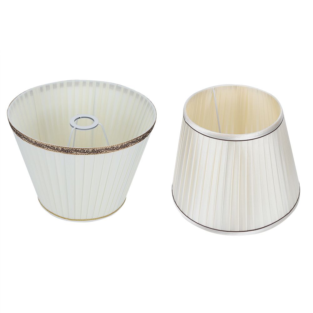 2Pcs Modern Table Light Lamp Cover Fabric Lampshade Accessory for Living Room view 5