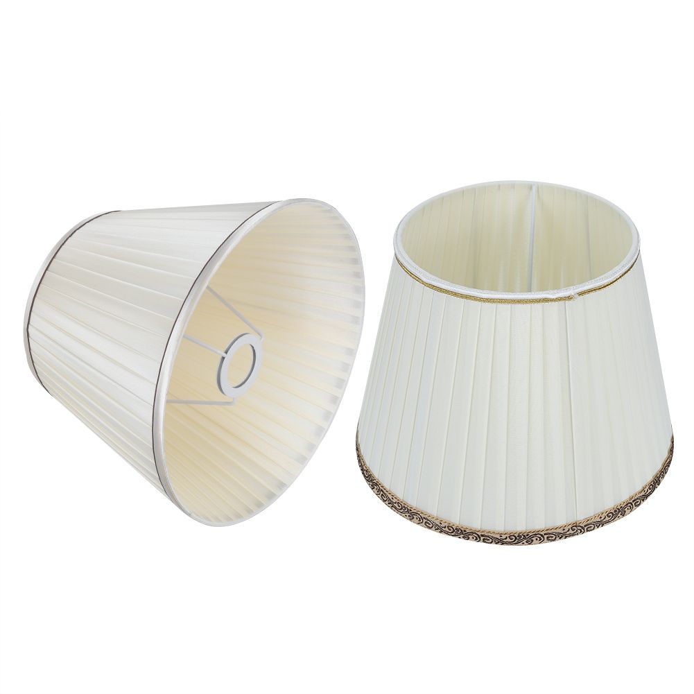 2Pcs Modern Table Light Lamp Cover Fabric Lampshade Accessory for Living Room view 7