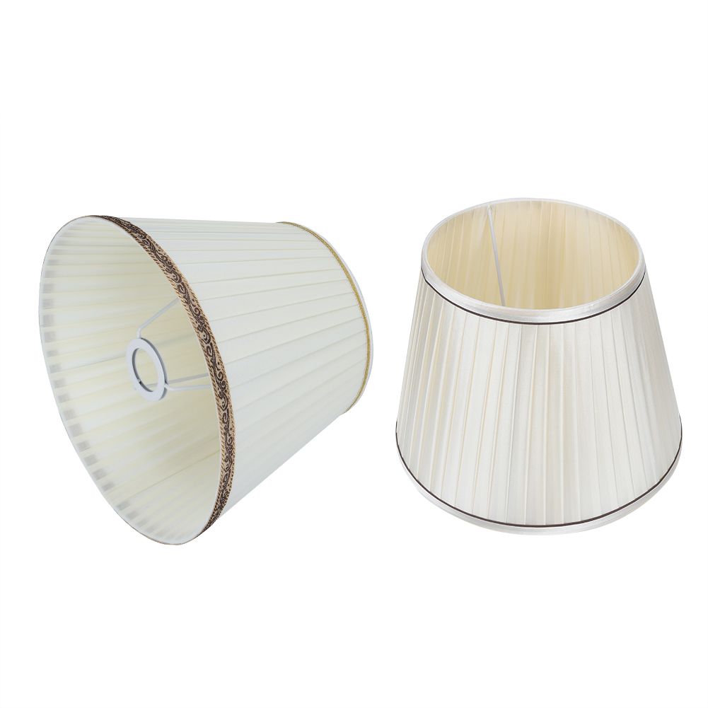2Pcs Modern Table Light Lamp Cover Fabric Lampshade Accessory for Living Room view 8