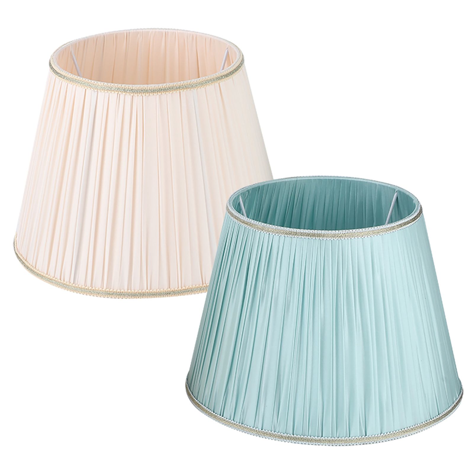 2PCS E27 Modern Simple Desk Lamp Cover Shade Fabric Lampshade for Living Room view 3