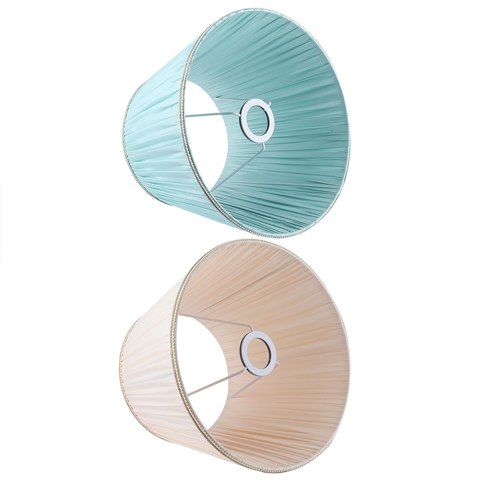 2PCS E27 Modern Simple Desk Lamp Cover Shade Fabric Lampshade for Living Room view 5