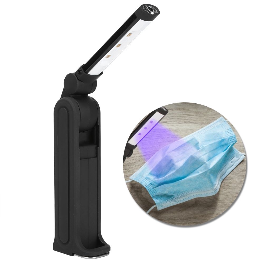 Portable Handheld 3W Double Light Source UVC LED Cleaning Light USB Charging view 10
