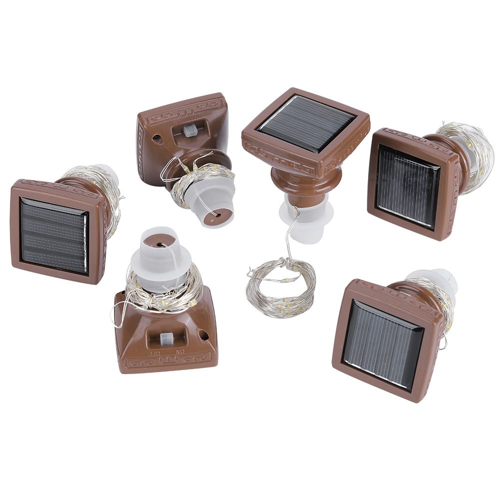 6PCS 20LED Solar String Lights Waterproof Wine Bottle Cork Lamp for Wedding view 3