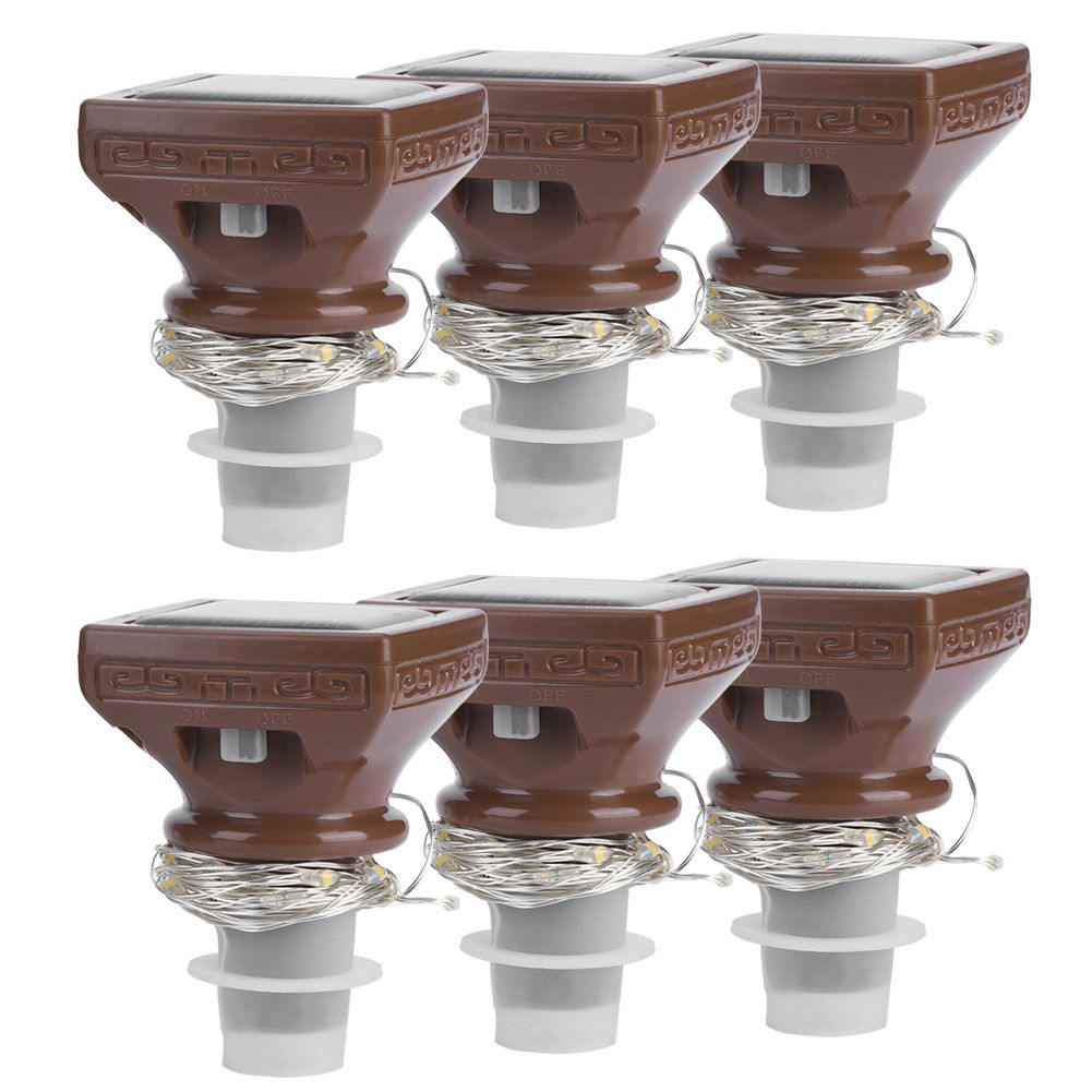 6PCS 20LED Solar String Lights Waterproof Wine Bottle Cork Lamp for Wedding view 6