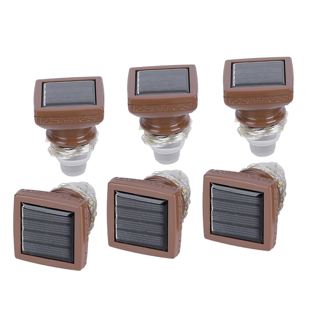 6PCS 20LED Solar String Lights Waterproof Wine Bottle Cork Lamp for Wedding view 7