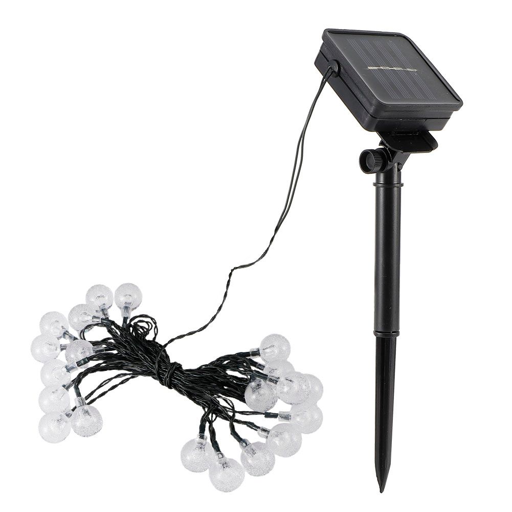 20LED Chips Solar Powered String Lights for Christmas Party Gardens Landscape view 3