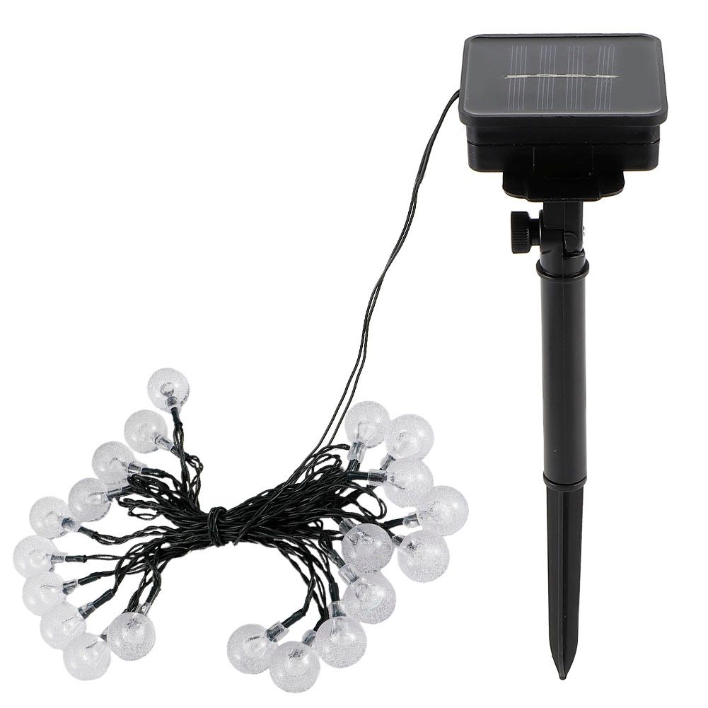 20LED Chips Solar Powered String Lights for Christmas Party Gardens Landscape view 4