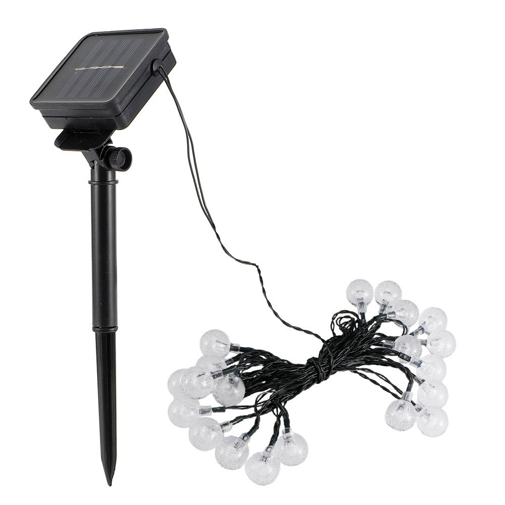 20LED Chips Solar Powered String Lights for Christmas Party Gardens Landscape view 5