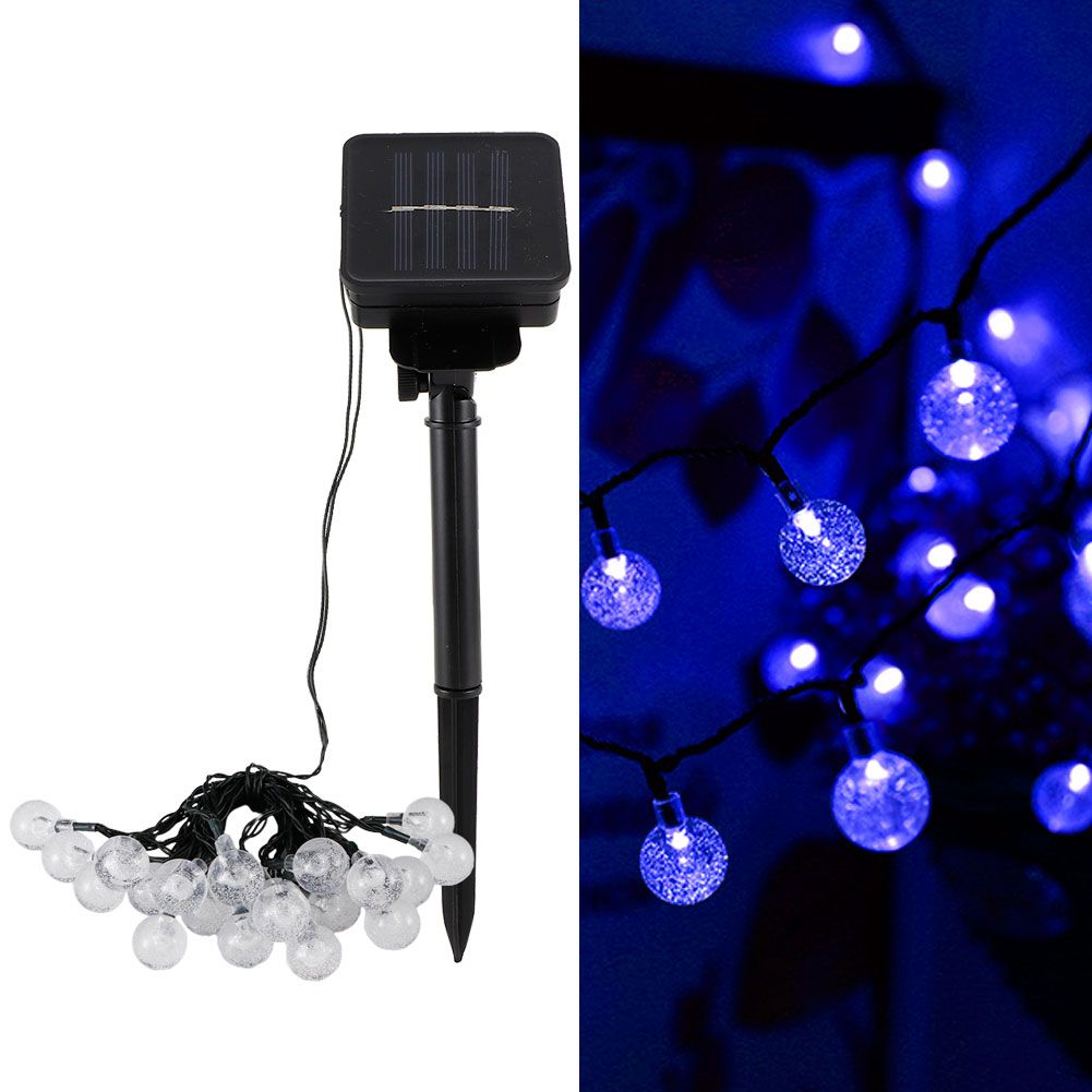 20LED Chips Solar Powered String Lights for Christmas Party Gardens Landscape view 10