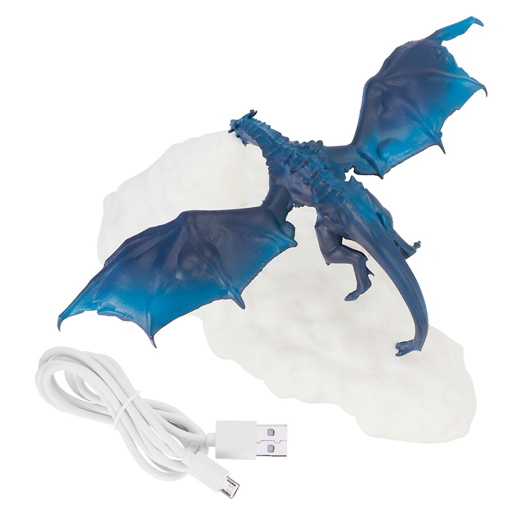 3D Print Fire Dragon Shaped Light Bedside Night Lamp USB Rechargeable for Home view 8