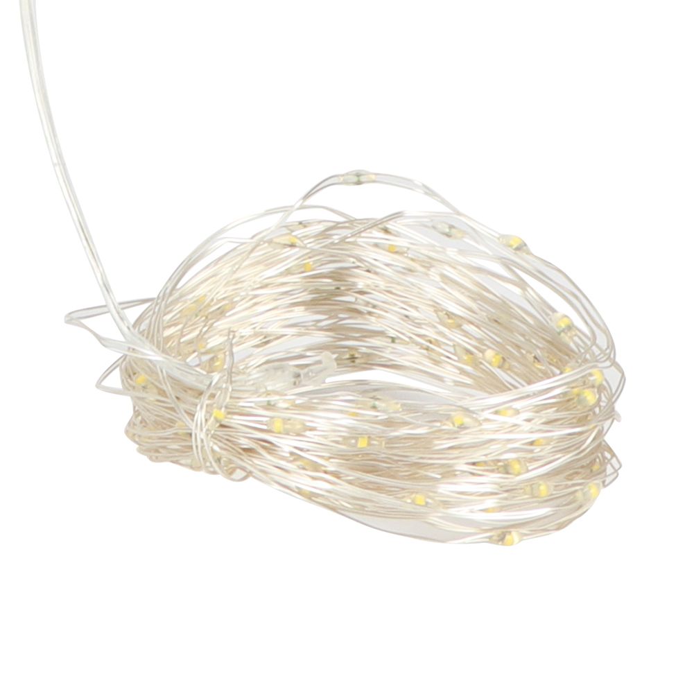 10m 100LED Solar Copper Wire String Light Garden Decoration Lamp String Warm Light view 11