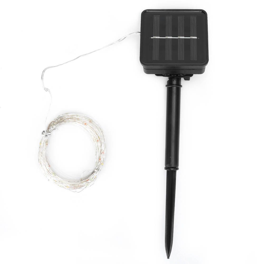 100LED Chips Solar Powered Light String for Garden Yard Festivals Party view 3