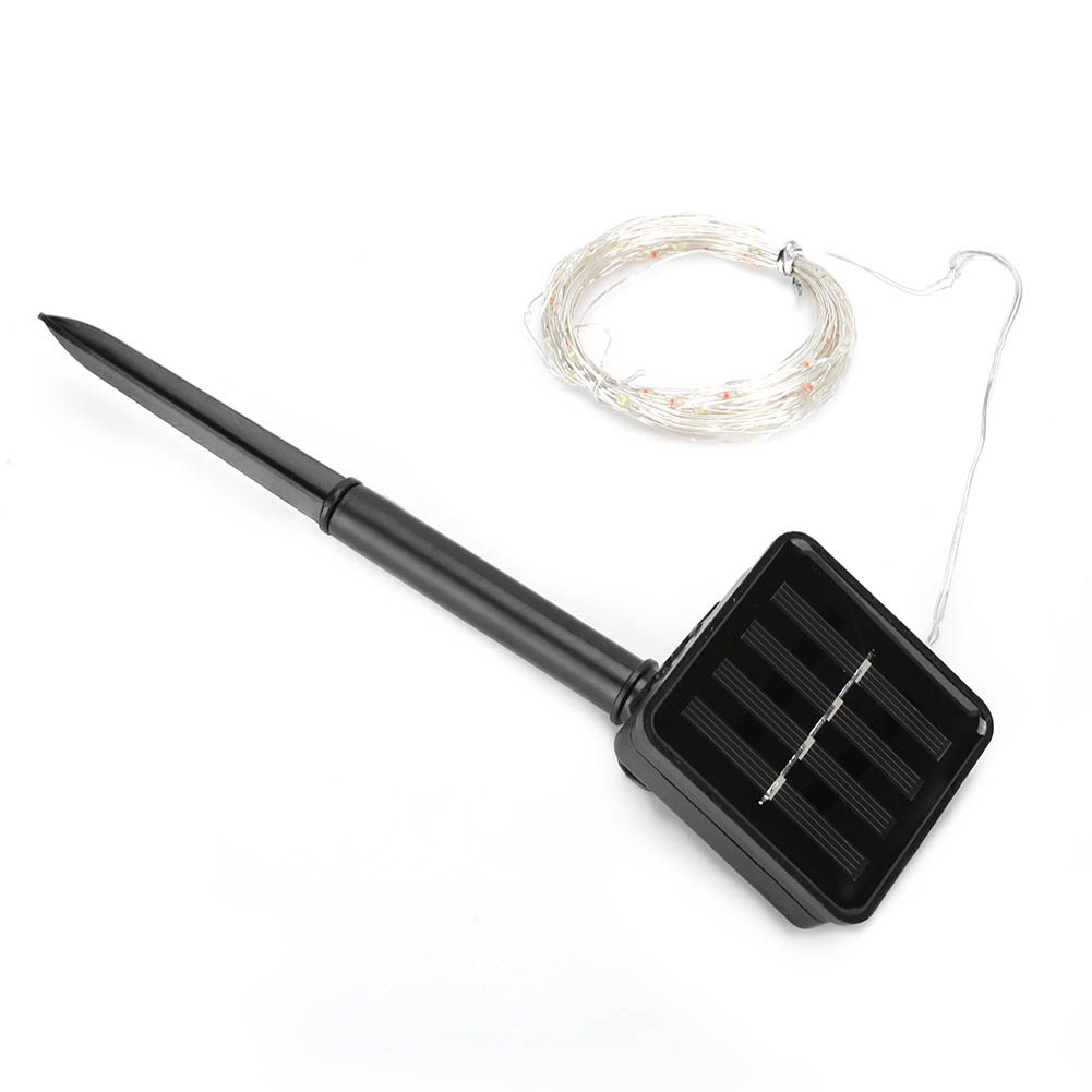 100LED Chips Solar Powered Light String for Garden Yard Festivals Party view 4