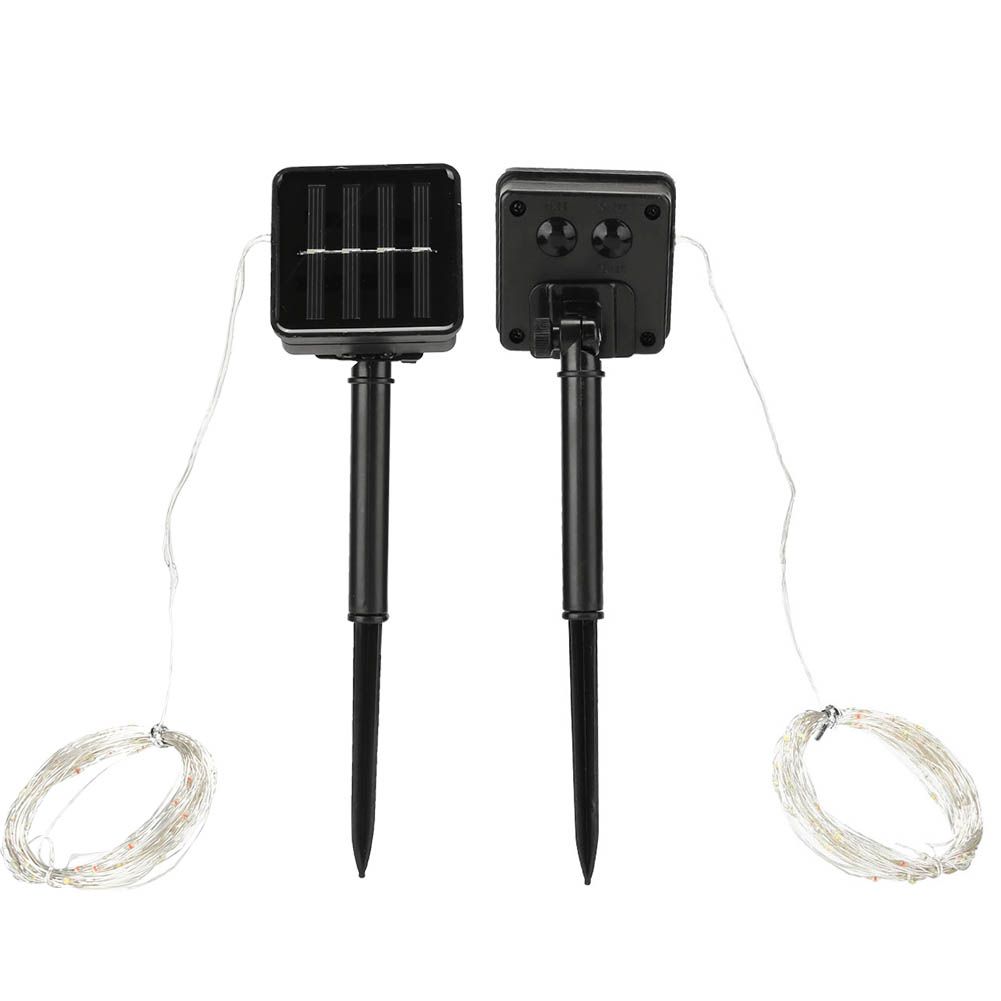 100LED Chips Solar Powered Light String for Garden Yard Festivals Party view 6