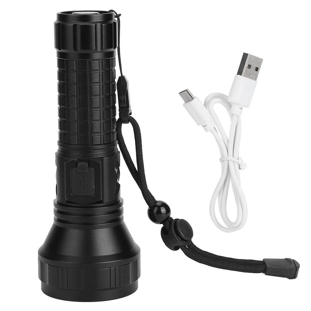 SST40 LED Flashlight USB Rechargeable 7000K 1600lm 3 Lighting Mode IPX5 view 2