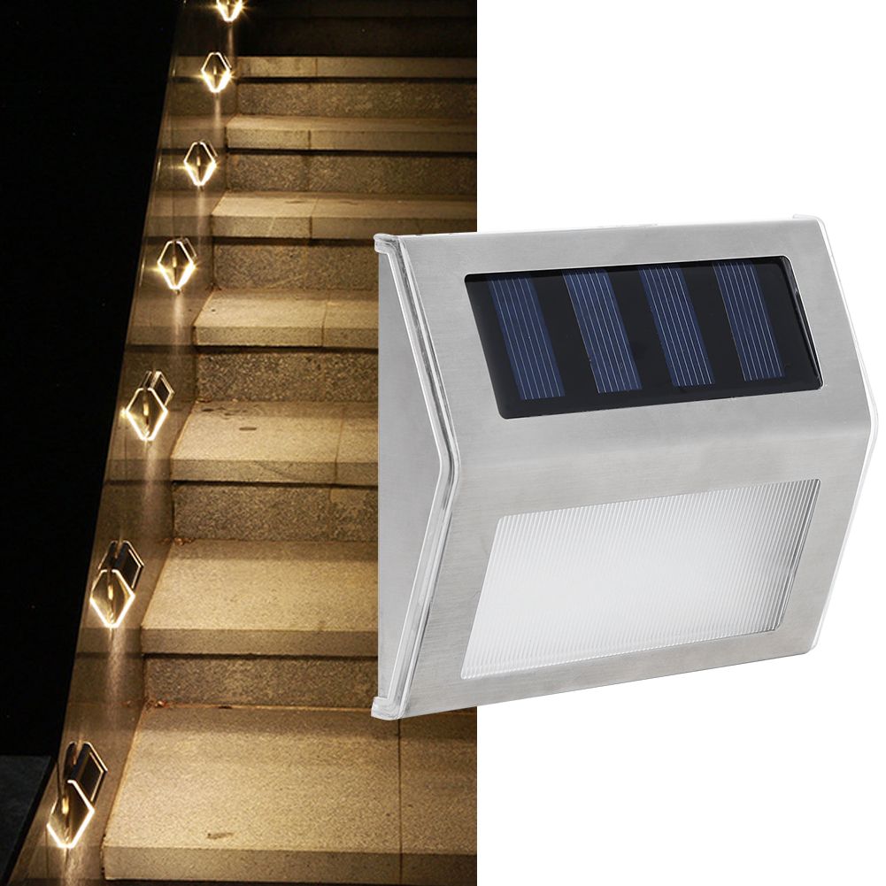 Solar Step Lights Outdoor Stair Lights Waterproof LED Wall Lamp for Stairway view 9