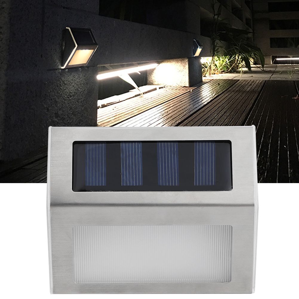 Solar Step Lights Outdoor Stair Lights Waterproof LED Wall Lamp for Stairway view 10