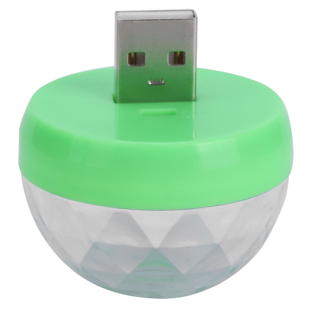 USB Party Lights Mini Ball Sound Control Colorful DJ Light for Brithday view 3