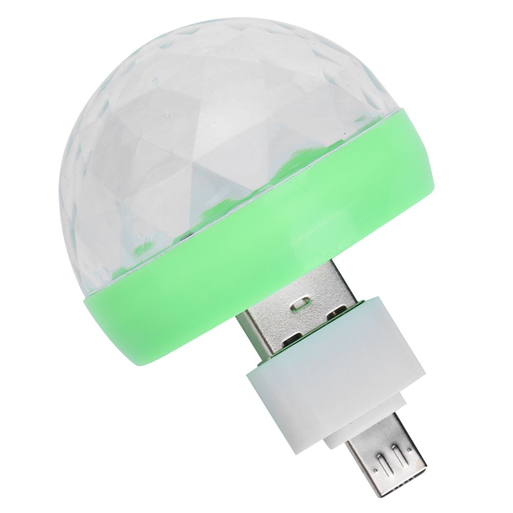 USB Party Lights Mini Ball Sound Control Colorful DJ Light for Brithday view 7