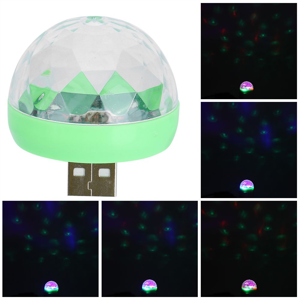 USB Party Lights Mini Ball Sound Control Colorful DJ Light for Brithday view 9