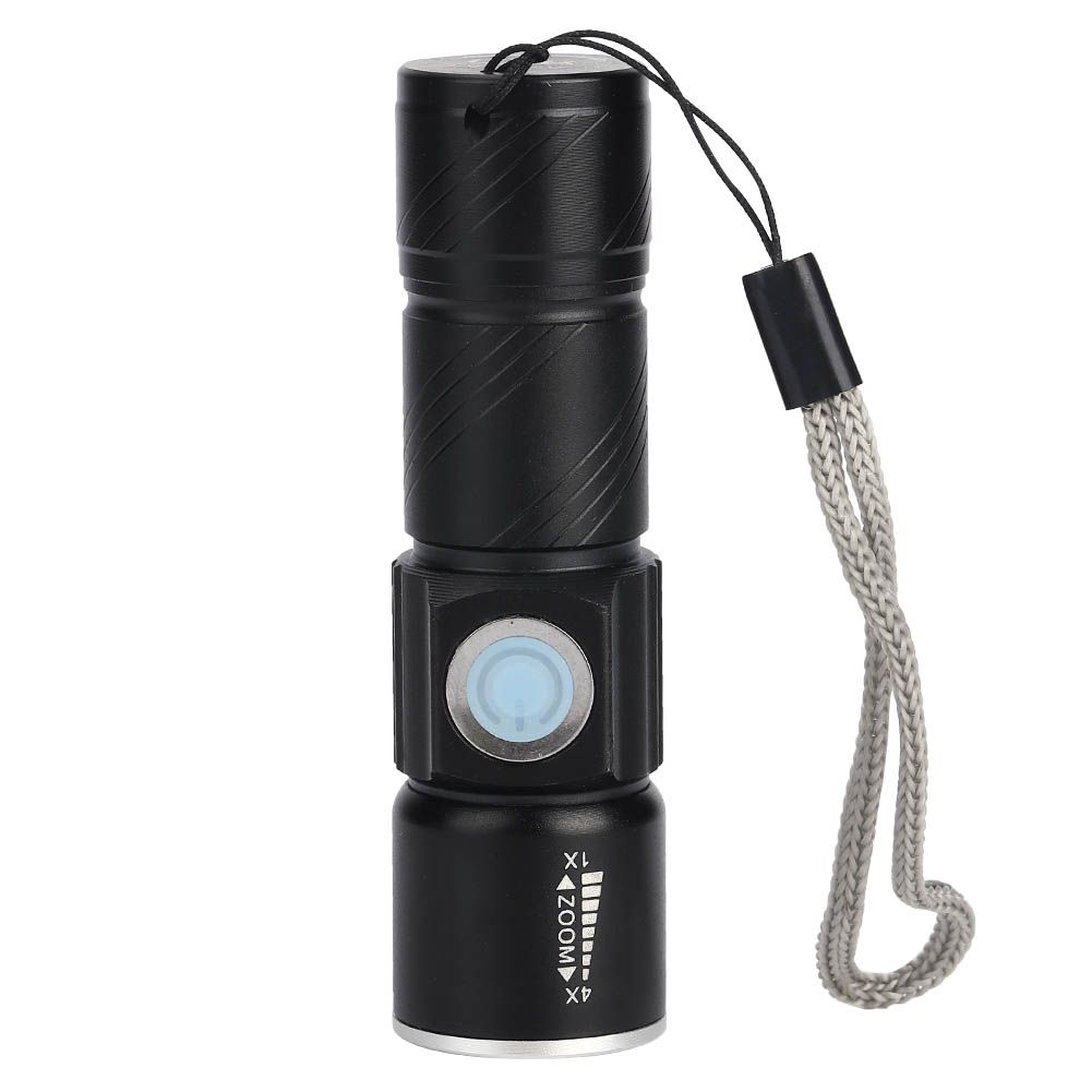 Aluminum Alloy USB Rechargeable Ultraviolet Flashlight Electric Torch for view 2