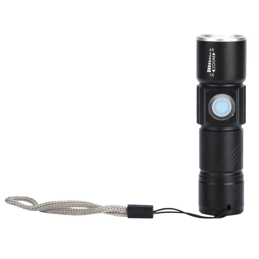 Aluminum Alloy USB Rechargeable Ultraviolet Flashlight Electric Torch for view 3