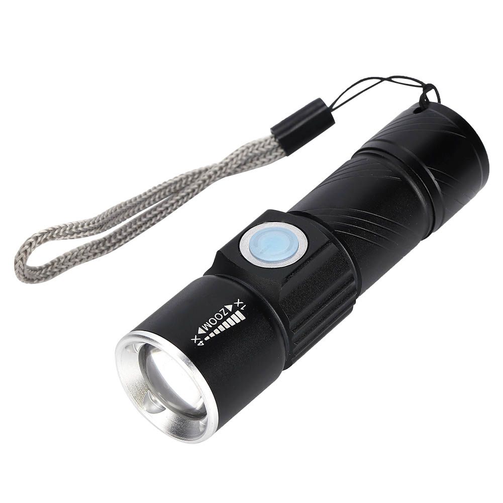 Aluminum Alloy USB Rechargeable Ultraviolet Flashlight Electric Torch for view 4