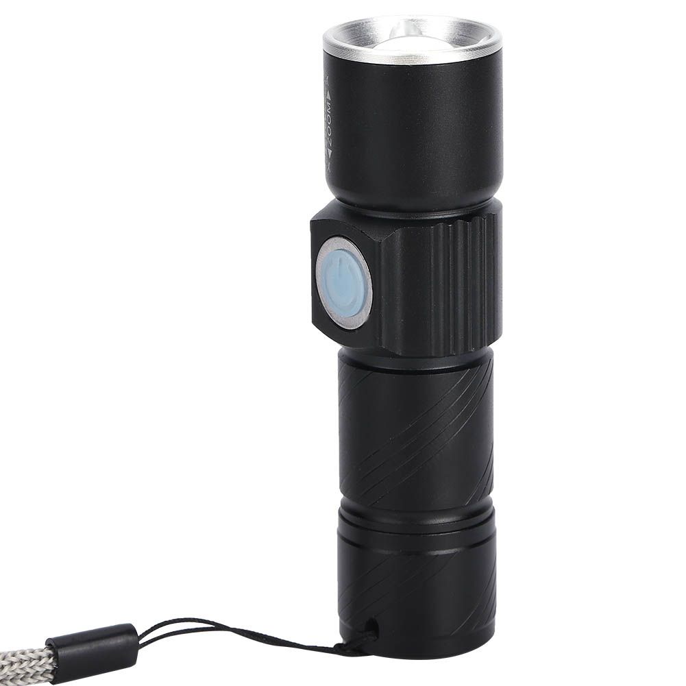 Aluminum Alloy USB Rechargeable Ultraviolet Flashlight Electric Torch for view 6